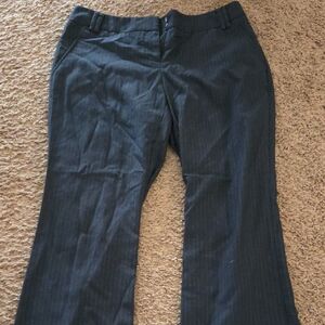 New York & Company Dark Gray Pinstripe Pantsuit